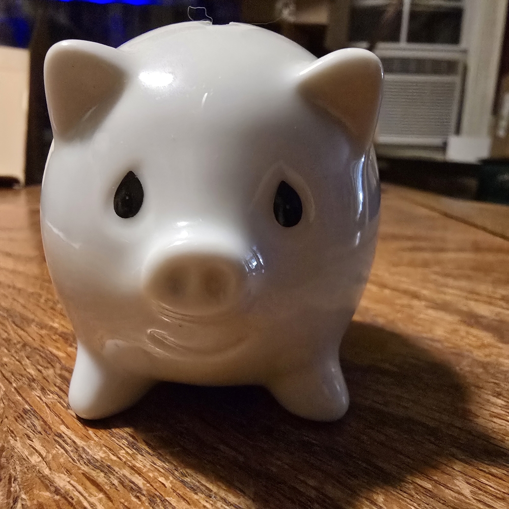 Lucy And Me Lucy Rigg Rainy Day Bear With Umbrella 3" Porcelain Mini Piggy Bank